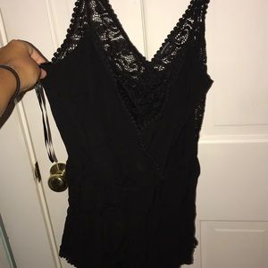 Black romper barley ever worn